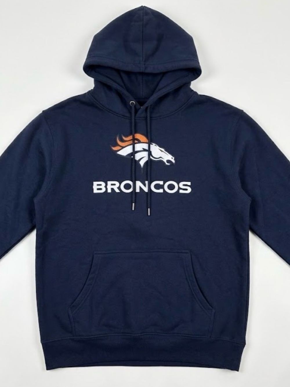 Denver Broncos Navy Pullover Hoodie Sweatshirt